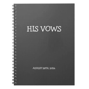 SEIN VOWS NOTEBOOK NOTIZBLOCK