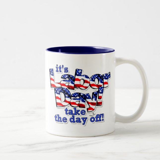 Sein Werktag Zweifarbige Tasse (Rechts)