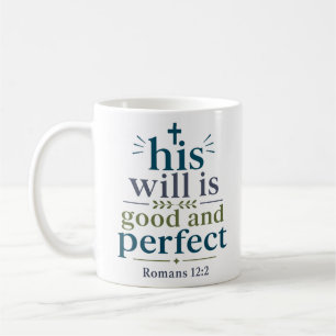 Sein Wille ist gut und perfekt Modern Christlich Kaffeetasse