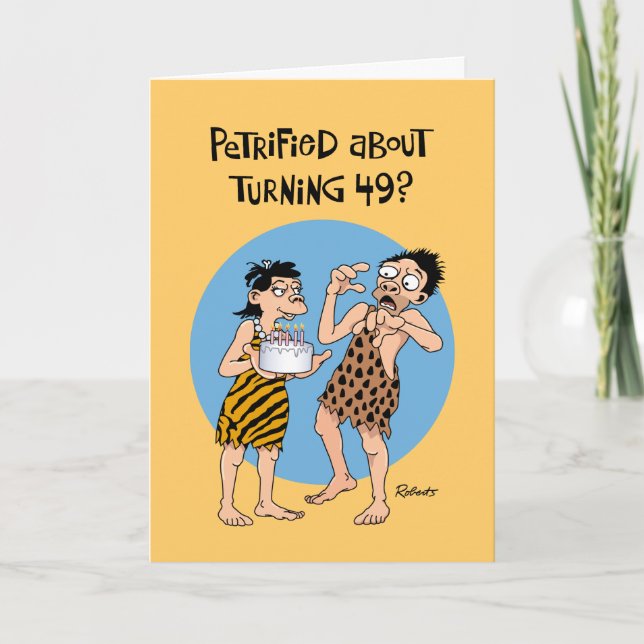 Seine 49. Geburtstagskarte Karte (Vorderseite)