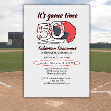 Seine 50. Innings-Baseball-Geburtstagsfeier