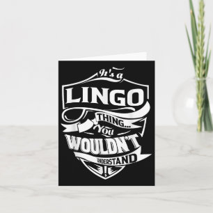 Seine A-Lingo-Geschenke Karte