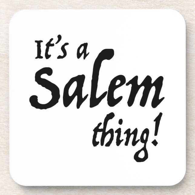 Seine a Salem-Sache Getränkeuntersetzer (Vorderseite)