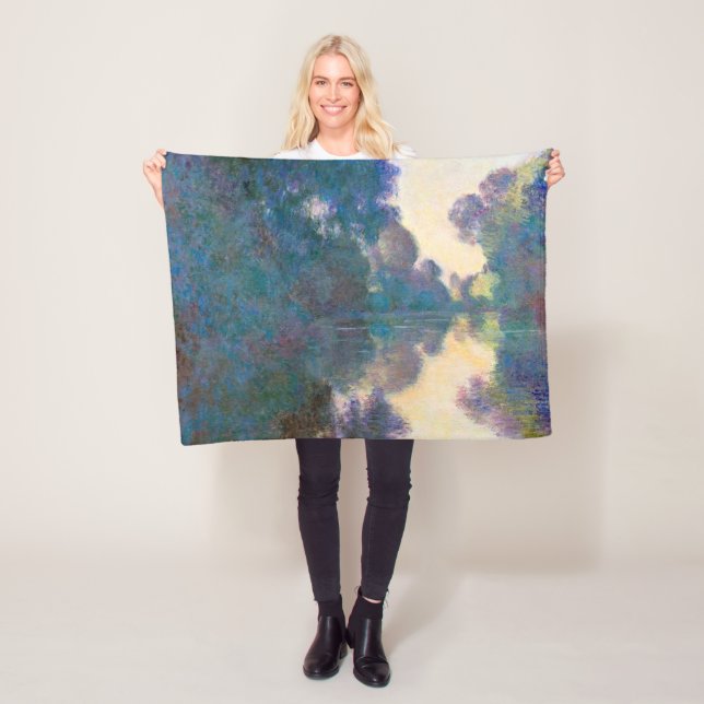 Seine-Abteilung in der Nähe von Giverny, Monet Fleecedecke (Beispiel)