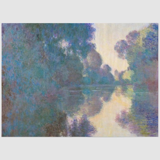 Seine-Abteilung in der Nähe von Giverny, Monet Seidenpapier (Vorderseite)