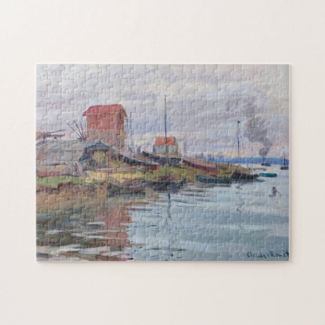 Seine am Petit-Gennevilliers Monet Fine Art (Horizontal)