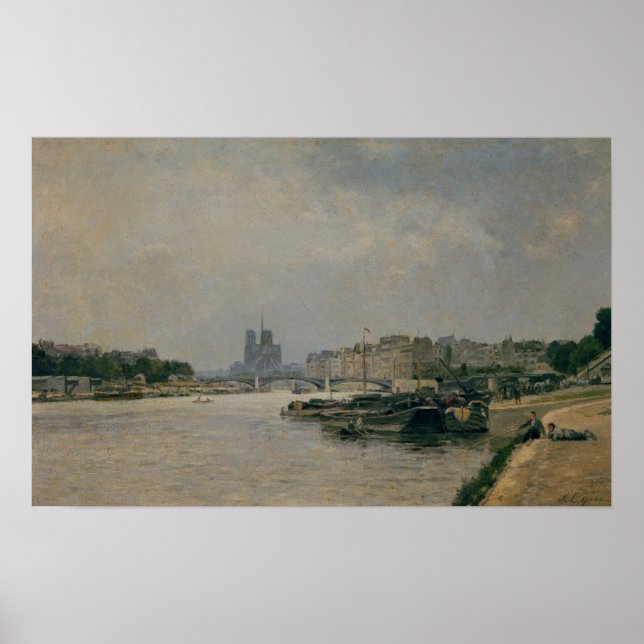 Seine aus dem Quai de la Rapee Poster (Vorne)