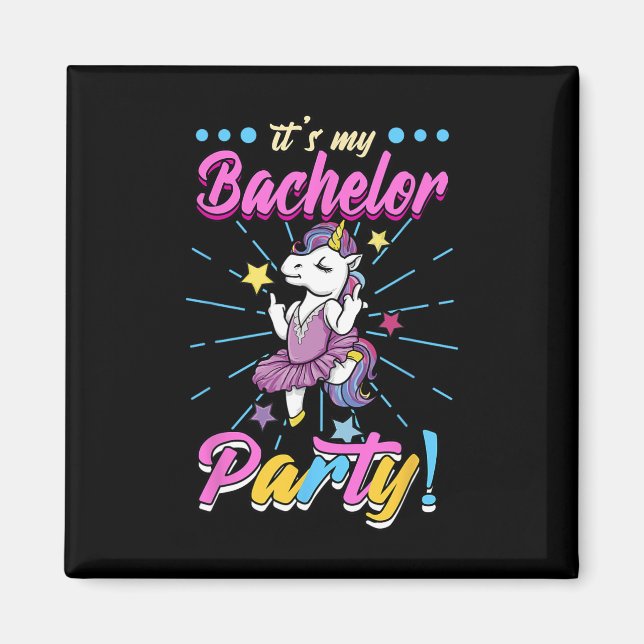 Seine Bachelor Party Magnet (Vorne)