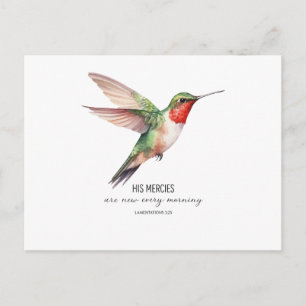 Seine Barmherzigkeiten sind jeden Morgen neu Postkarte