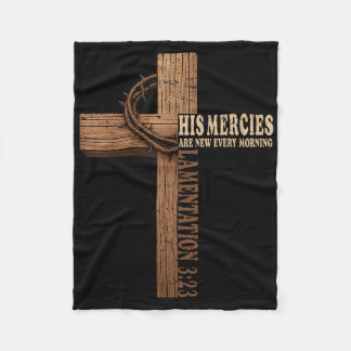 Seine Barmherzigkeiten sind neu jeden Morgen Jesus Fleecedecke