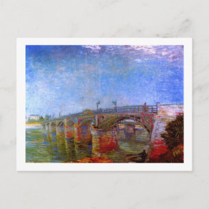 Seine Bridge at Asnières (F240)Van Gogh Fine Art Postkarte