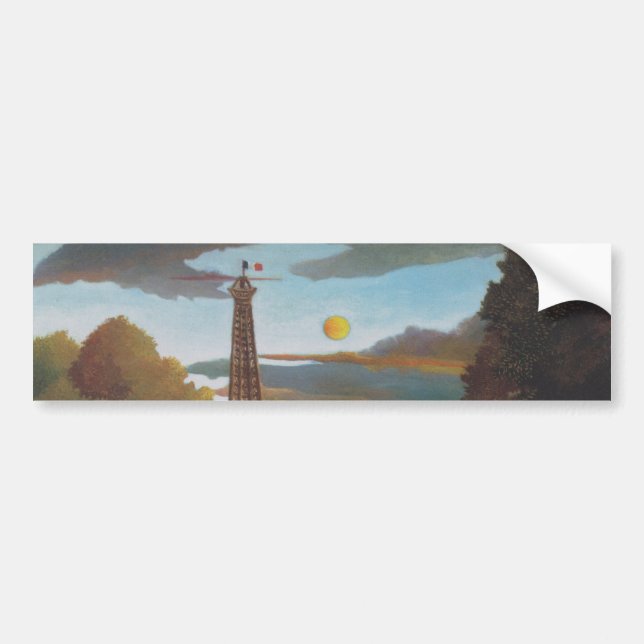 Seine & Eiffelturm im Sonnenuntergang (Paris, Fran Autoaufkleber (Vorne)