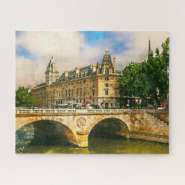 Seine Embankett und Napoleon Bridge, Paris