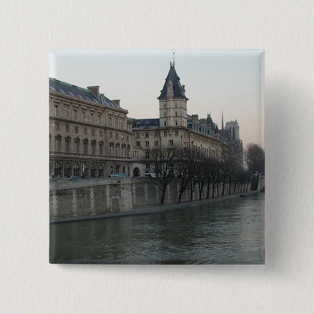 Seine-Fluss Button (Vorderseite)