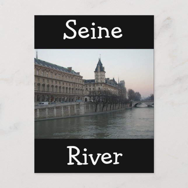 Seine-Fluss Postkarte (Vorderseite)