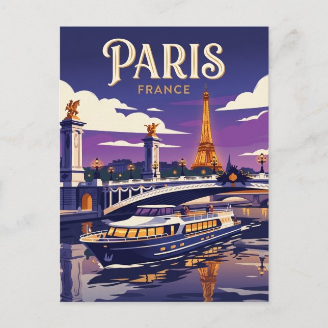 Seine Frankreich Postkarte (Vorderseite)
