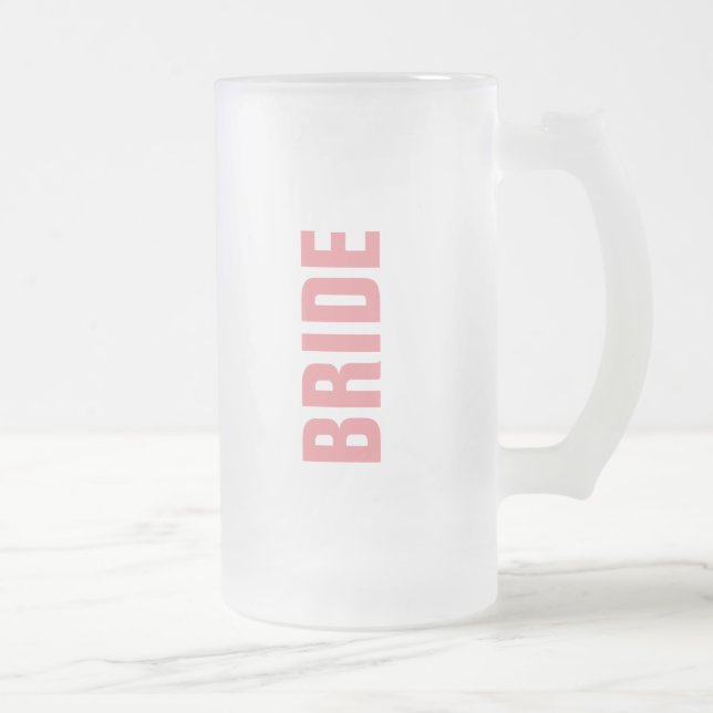 Seine Gewohnheit und ihre Bier Stein für wedding Mattglas Bierglas (Rechts)
