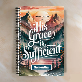 Seine Grazie ist ausreichend Christliche Frauenzei Notizbuch