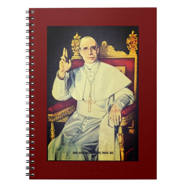 Seine Heiligkeit Papst Pius XII. - Katholische Kir Notizblock (Vorderseite)