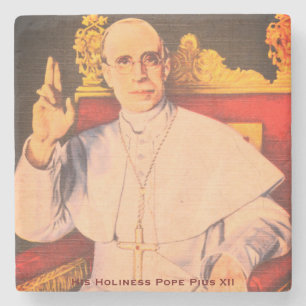 Seine Heiligkeit Papst Pius XII. - Katholische Kir Steinuntersetzer