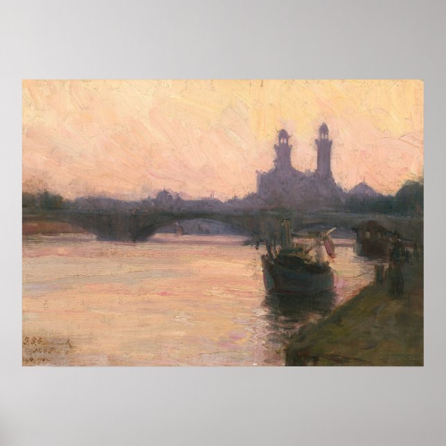 Seine - Henry Ossawa Tanner Kunstposter Poster (Vorne)