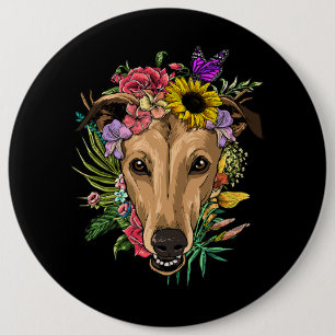 Seine Herbst-Yall-Niedlich Poodle-Herbstlaube Button