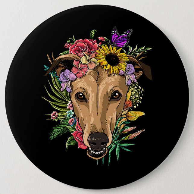 Seine Herbst-Yall-Niedlich Poodle-Herbstlaube Button (Vorderseite)