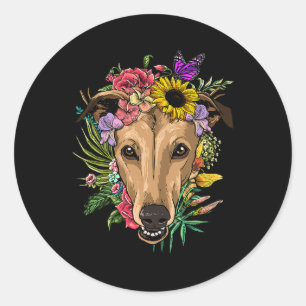 Seine Herbst-Yall-Niedlich Poodle-Herbstlaube Runder Aufkleber