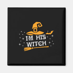 Seine Hexe passt Paare Halloween-Kostüm für C Magnet