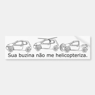Seine Hupe nicht ich helicopteriza Autoaufkleber