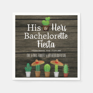 Seine & ihre Bachelor/Bachelorette Fiesta Serviette