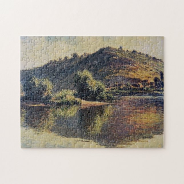 Seine im Hafen von Villez Monet Feine Kunst (Horizontal)