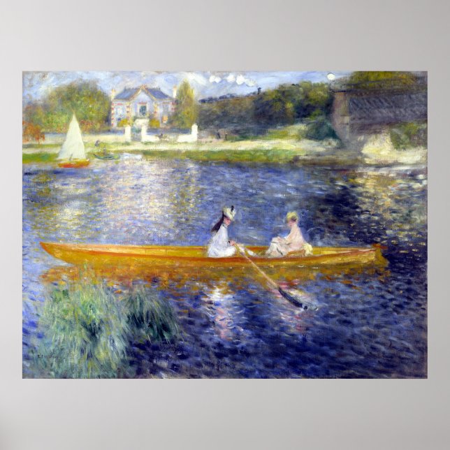 Seine in Asnieres (Skiff) Renoir Poster (Vorne)