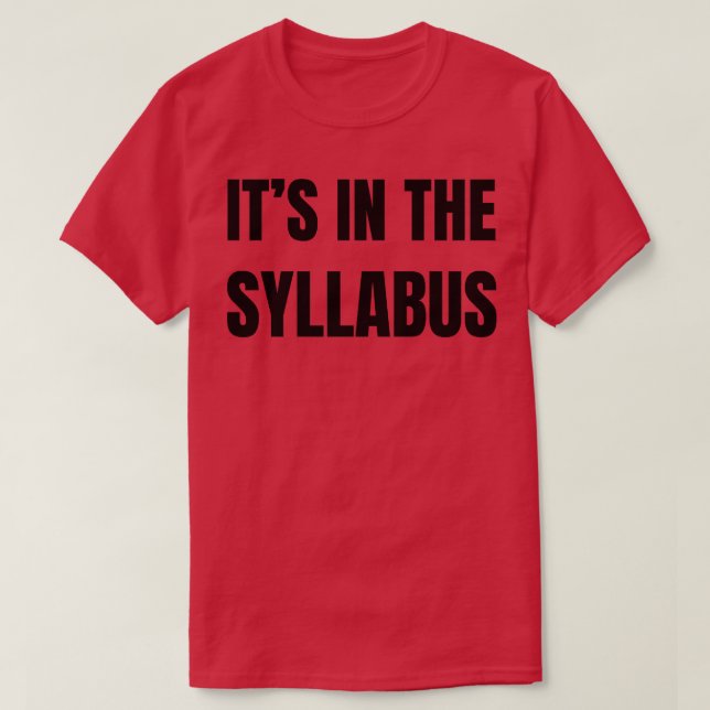 seine in der Silbe T-Shirt (Design vorne)