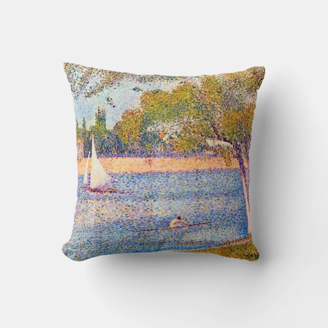Seine in La Grande Jatte, Seurat Kissen (Vorderseite)