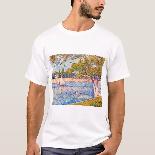 Seine in La Grande Jatte, Seurat T-Shirt (Vorderseite)