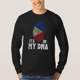 Seine in meinem DNA-Stolz Filipino-Fahne Thumb Mar T-Shirt