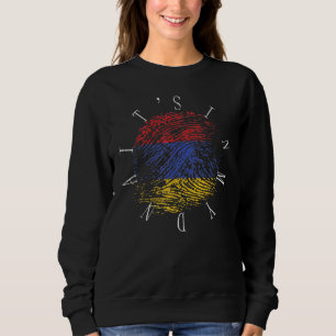 Seine in meiner D-Na-armenischen Flagge Vintage Ar Sweatshirt