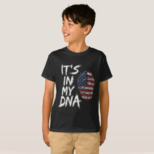 seine in meiner dna-amerikanischen Flagge Souvenir T-Shirt