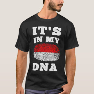 Seine in meiner DNA Indonesien Flag Indonesien T-Shirt