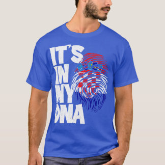 SEINE IN MEINER DNA Kroatien Fahne Männer Frauen K T-Shirt