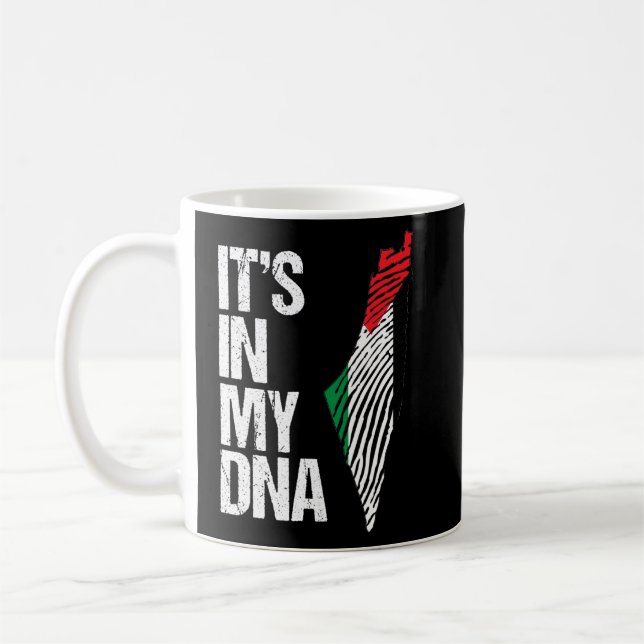Seine in meiner DNA-palästinensischen Flagge und K Kaffeetasse (Links)