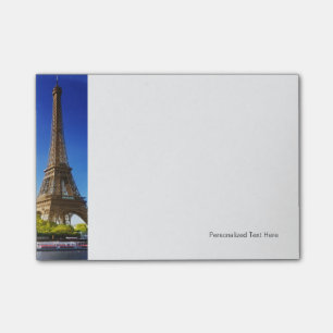 Seine in Paris mit Eiffelturm im Herbst Post-it Klebezettel