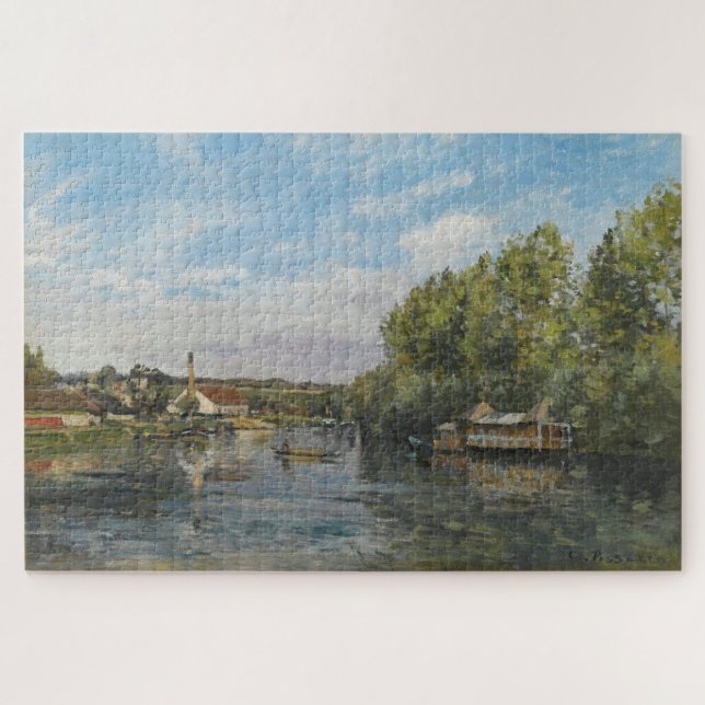 Seine in Port-Marly (1872) - Camille Pissarro (Horizontal)