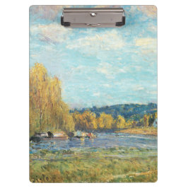 Seine in Saint-Cloud Alfred Sisley Klemmbrett