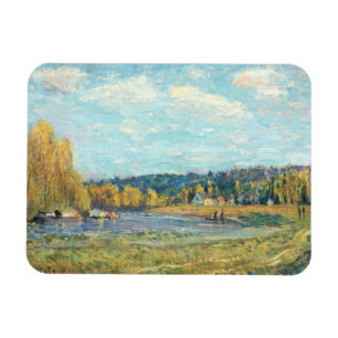 Seine in Saint-Cloud Alfred Sisley Magnet
