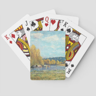 Seine in Saint-Cloud Alfred Sisley Spielkarten