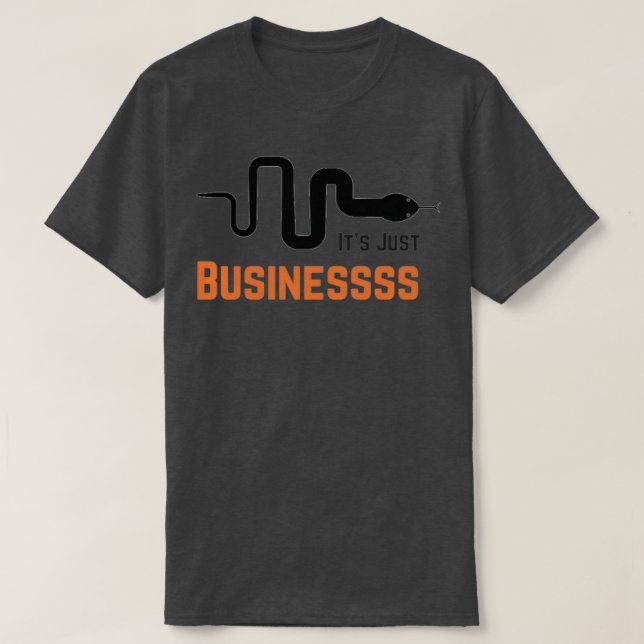 Seine Just Business McCombs Schlange T-Shirt (Design vorne)