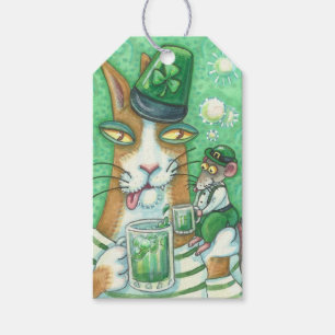 SEINE KATZE, RAT, GRÜNE BIER ST. PATRICK'S DAY GESCHENKANHÄNGER