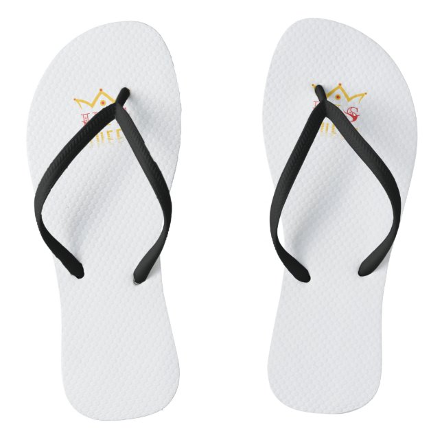Seine Königin Flip Flops (Fußbett)